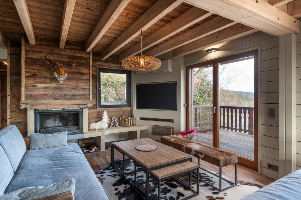 Luxueux Chalet Avec Vue Sur Les Pistes Et Le Hohneck Le Tholy Exterior photo