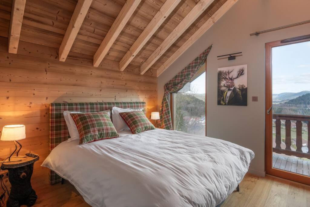 Luxueux Chalet Avec Vue Sur Les Pistes Et Le Hohneck Le Tholy Exterior photo