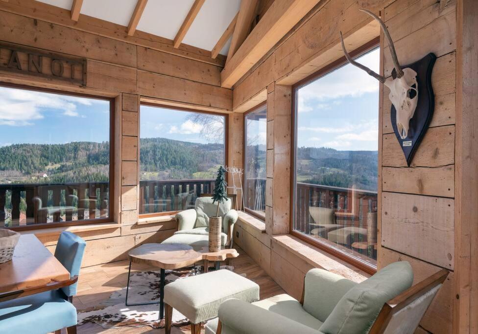 Luxueux Chalet Avec Vue Sur Les Pistes Et Le Hohneck Le Tholy Exterior photo